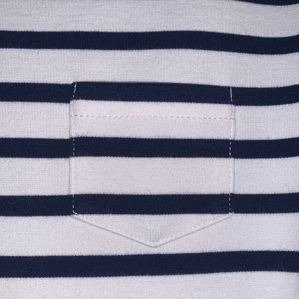 POLO Ralph Lauren Navy and White Striped Dress 12-14 EUC